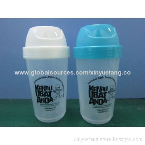300mL Custom Cocktail Sports Protein Shaker Bottle with BPA-free, Easy to Rinse and Clean